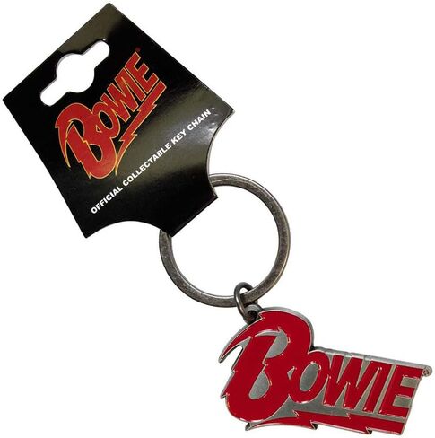 منتجات Rock Off المرخصة رسميًا سلسلة مفاتيح بلاستيكية بشعار David Bowie 2 in Saudi Arabia