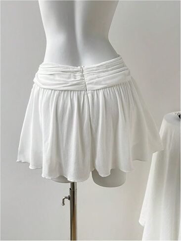 تنورة Verdusa النسائية ذات الطبقات المكشكشة ذات الخصر المنخفض والتنانير القصيرة غير المتماثلة in Kuwait