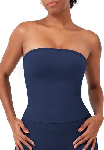 YEOREO Womens Y2K Strapless Tube Top Zannie Going Out Seamless Workout Padded Tank Tops Gym Light Support in Saudi Arabia