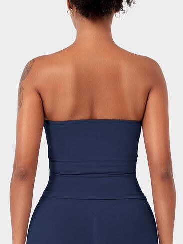 YEOREO Womens Y2K Strapless Tube Top Zannie Going Out Seamless Workout Padded Tank Tops Gym Light Support in Saudi Arabia