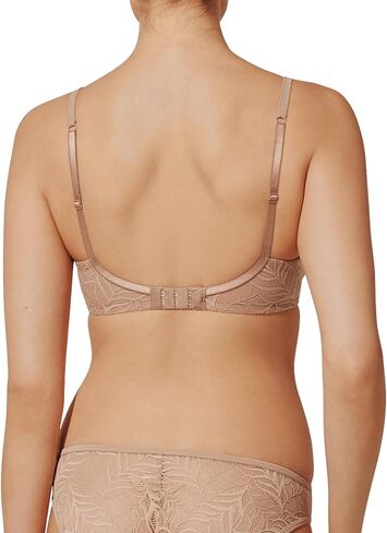 حمالة صدر ديمي من الدانتيل من ريش لوف للنساء، شبه شفافة، مريحة وناعمة، أشرطة قابلة للتعديل، أكواب من الإسفنج الذكي in Kuwait