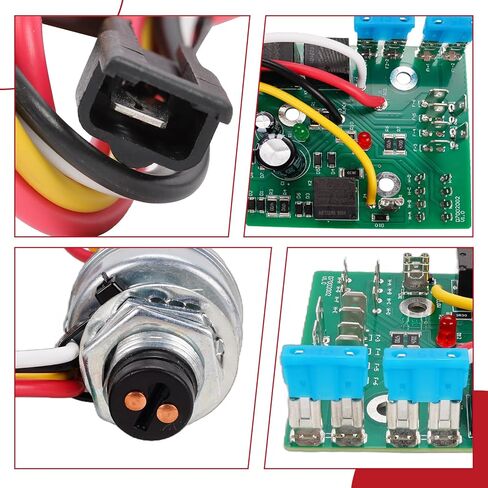 Ignition Switch Module with Keys fits for John Deere LX255 LX266 LX277 LX279 LX280 LX288 LX289 GT225 GT235 GT235E GT245 GX255 GX325 GX335 GX355 GX345 .etc LX GT GX Series Replaces AM132500 in Kuwait