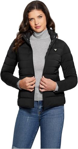 GUESS Women's Solid Heavy Diann Puffer Jacket in Saudi Arabia