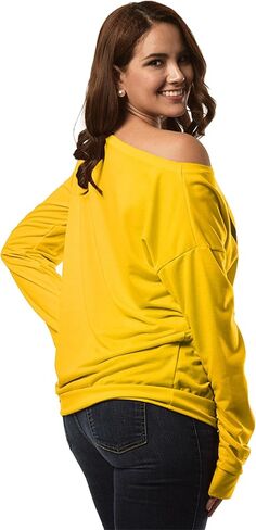 OMZIN Womens Halloween Off Shoulder Sweatshirt Casual Long Sleeve Loose Slouchy Shirt Pullover in Saudi Arabia