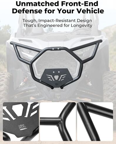 KEMIMOTO Front Bumper Compatible with 2025 2026 RZR PRO XP, Designed for Easy Installation, Improved Visibility, and Rust Resistance. Direct Replacement for #2890388-458,2890388-293 in Saudi Arabia