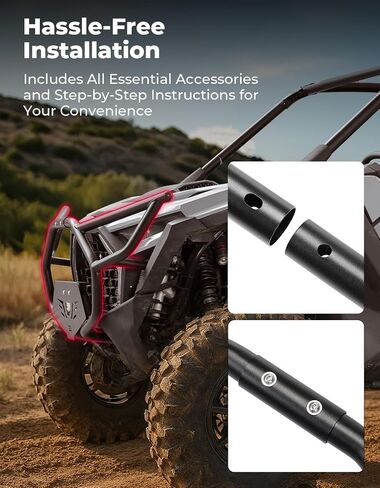 KEMIMOTO Front Bumper Compatible with 2025 2026 RZR PRO XP, Designed for Easy Installation, Improved Visibility, and Rust Resistance. Direct Replacement for #2890388-458,2890388-293 in Saudi Arabia