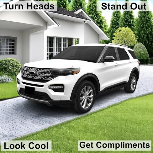 BOGAR TECH DESIGNS Precut For Ford Explorer 2020-2024 Full Headlight Head Light Tint Kit, Light Smoke in Saudi Arabia