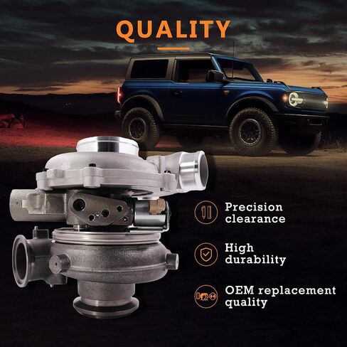 TOPAZ GT3782VA Turbo Turbocharger Compatible with Ford F250 F350 F450 F550 Super Duty Excursion 6.0L V8 Diesel 2003-2004 V110 Navistar-International Engine 3C3Z6K682CCRM 1837984C91 in Saudi Arabia