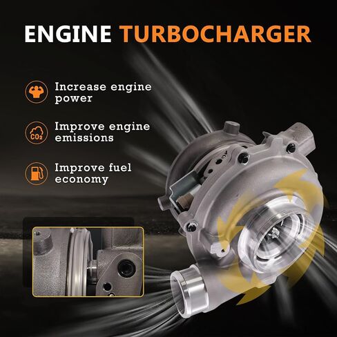 TOPAZ GT3782VA Turbo Turbocharger Compatible with Ford F250 F350 F450 F550 Super Duty Excursion 6.0L V8 Diesel 2003-2004 V110 Navistar-International Engine 3C3Z6K682CCRM 1837984C91 in Saudi Arabia