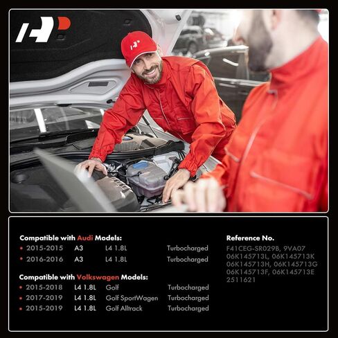 A-Premium RHF4 Complete Turbocharger Turbo Kit Compatible with Volkswagen & Audi Models - Golf 2015-2018, Golf Alltrack 2017-2019, Golf SportWagen 2015-2019, A3 2015-2016, 1.8L in Saudi Arabia