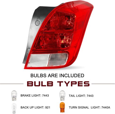مصباح خلفي JSBOYAT يناسب 2013-2016 Chevy Trax 17-19 Trax LS [نوع الهالوجين] مجموعة الضوء الخلفي الخارجي OE مصباح ذيل الفرامل البديل المباشر LH (جانب السائق الأيسر) in Saudi Arabia