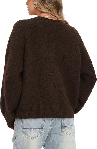 Darong Womens Cropped Cardigan Sweaters Long Sleeve Knit Y2k Button Down Fall Outfits Fashion Clothing 2025 in Saudi Arabia