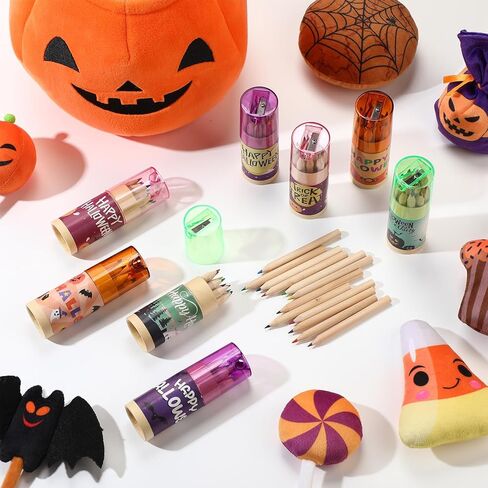 Fumete 32 Pack Mini Drawing Colored Pencils Pink Heart cute Coloring Pencils with Sharpener Bulk Classroom Exchange Gift School Class Prizes Bulk, 12 Count in Tube in Kuwait