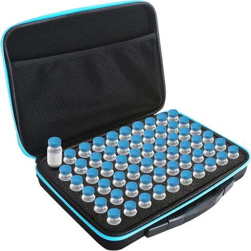 60 فتحة حامل قارورة أنسولين 10 مل، منظم تخزين حافظة الببتيد وواقي للثلاجة والسفر، يناسب قوارير قياسية 10 مل، هدية لمرضى السكر in Kuwait