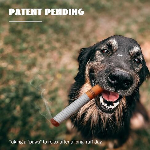Nocciola Funny Squeaky Cigarette Dog Toys, Interactive Entertainment Plush Stuffed Pet Chew Supplies for Small Medium Breed, Outdoor Boredom Mental Stimulation Dog Accessories Boy, Dog Lover Gifts in Kuwait