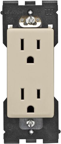 مخرج Leviton RER20-RN Renu المقاوم للعبث، 20 أمبير، 125 فولت تيار متردد، البحرية الغنية in Saudi Arabia