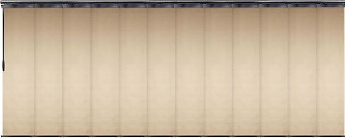 Flax Gold 12-Panel Double Rail Black Panel Track Extendable 140"-260" W x 116" H, Panel Width 23.5" in Saudi Arabia