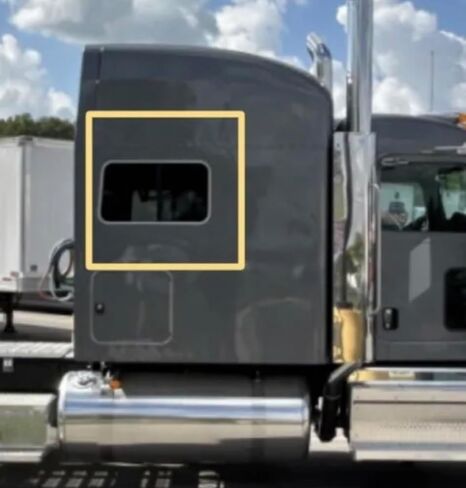 Generic Curtains Compatible with Peterbilt 379-389. Sleeper Window Curtains L+R. Window Covers. (Gray), P379V in Saudi Arabia