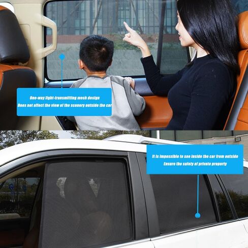 for BMW IX 2021 2022 2023 2024 2025 snap-on Car Sun Shade,Car Window Shade Blinds Covers Breathable Mesh for Side Rear Full Window,C 2 Rear Windows in Saudi Arabia