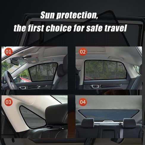 for BMW IX 2021 2022 2023 2024 2025 snap-on Car Sun Shade,Car Window Shade Blinds Covers Breathable Mesh for Side Rear Full Window,C 2 Rear Windows in Saudi Arabia