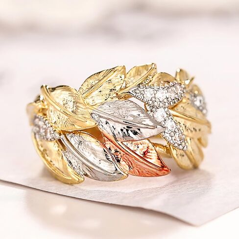 Fashion 3-Tone Bright Cubic Zirconia for Women Statement Jewelry for Engagement Party in Saudi Arabia