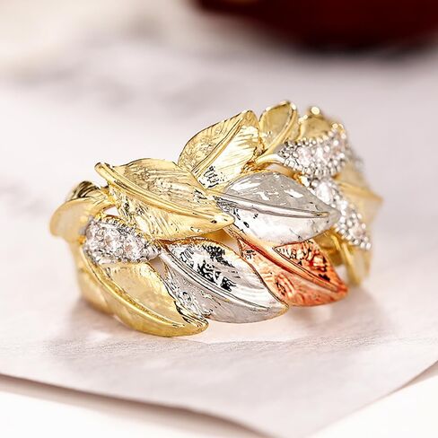 Fashion 3-Tone Bright Cubic Zirconia for Women Statement Jewelry for Engagement Party in Saudi Arabia