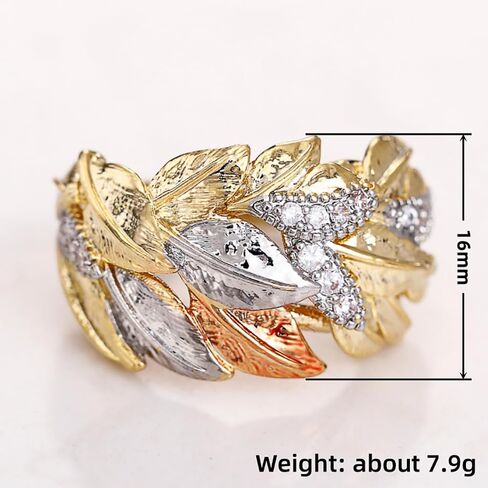 Fashion 3-Tone Bright Cubic Zirconia for Women Statement Jewelry for Engagement Party in Saudi Arabia