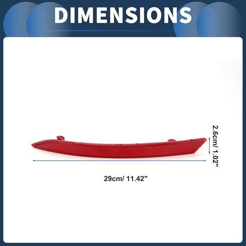 Bumper Reflector Rear Left Right Bumper Reflector Side Marker No.3C8945105B/3C8945106B for Volkswagen CC 2008-2012 Plastic Red Durable in Saudi Arabia