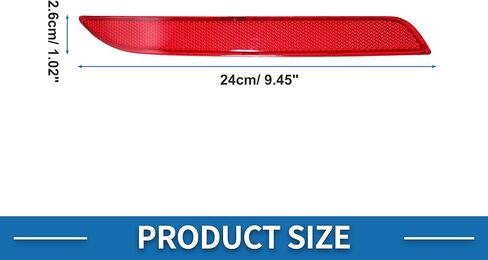 Bumper Reflector Rear Left Bumper Reflector Side Marker for BMW 528i 2012-2016 ABS Red in Saudi Arabia