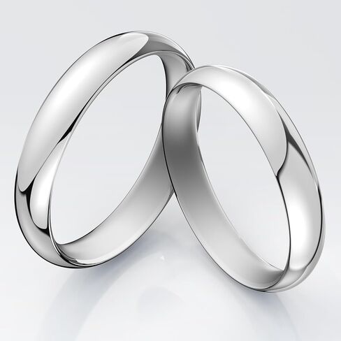 Titanium steel metal ring, simple for daily wear by both men and women, with a dome shaped high polished wedding ring that fits comfortably in sizes 6, 7, 8, 9, 10, and 11 in Saudi Arabia