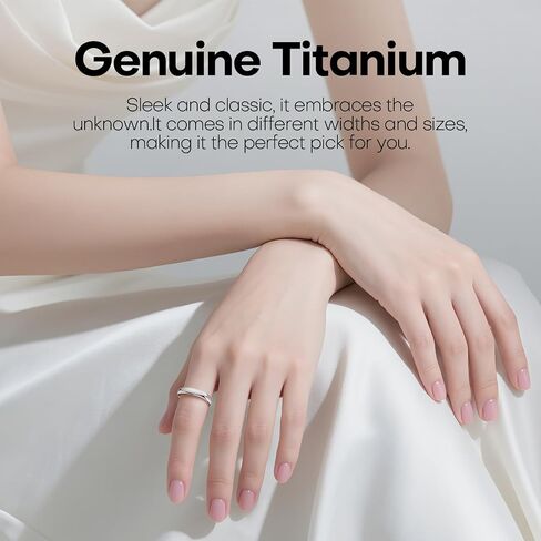 Titanium steel metal ring, simple for daily wear by both men and women, with a dome shaped high polished wedding ring that fits comfortably in sizes 6, 7, 8, 9, 10, and 11 in Saudi Arabia