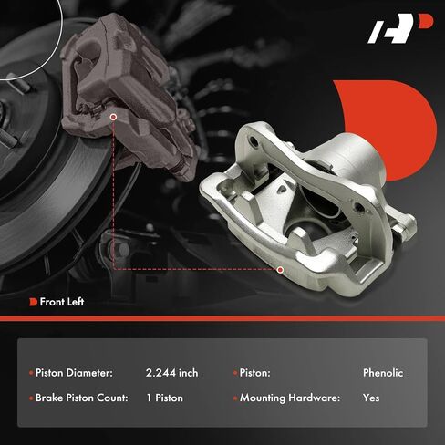 A-Premium Disc Brake Caliper Assembly with Bracket Compatible with Kia Niro 2017-2022 & Hyundai Ioniq 2017-2020 - Front Left Driver Side in Saudi Arabia
