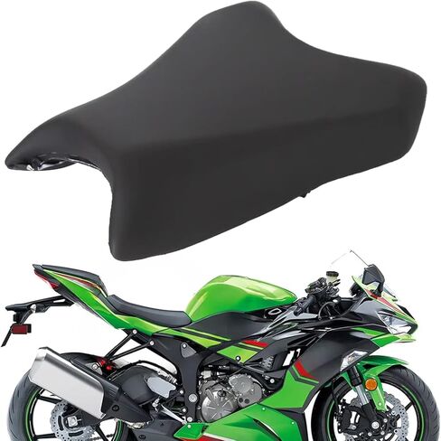 Suitable for Ninja ZX6R ZX-6R 2019-2025 motorcycle front driver seat rear seat rear seat cushion passenger seat cushion zx6r 2020 2021 2022 2023 2024 (A) in Saudi Arabia