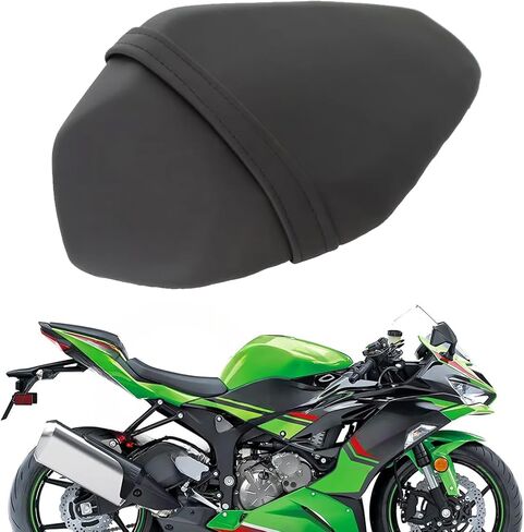 مناسبة للنينجا ZX6R ZX-6R 2019-2025 دراجة نارية الجبهة مقعد السائق المقعد الخلفي وسادة المقعد الخلفي وسادة مقعد الركاب zx6r 2020 2021 2022 2023 2024 (أ) in Kuwait