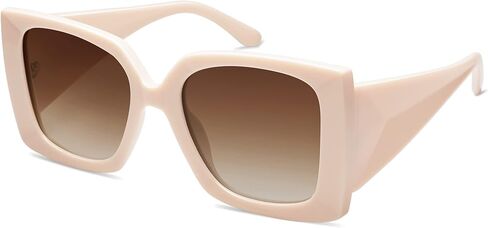 SOJOS Retro Square Polarized Womens Sunglasses Trendy Oversized Large Women's Big Shades SJ2224 in Saudi Arabia