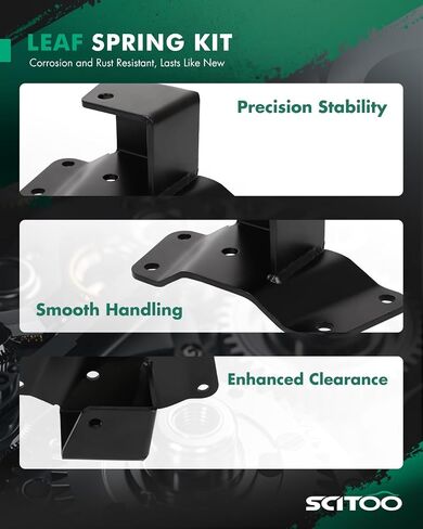 SCITOO 2" Rear Drop Hanger 1988-1998 for Chevrolet C1500 K1500 1988-1998 for GMC K1500 Sierra Durable Leaf Spring Accessory Suspension Bracket Replacement motor-394 in Saudi Arabia