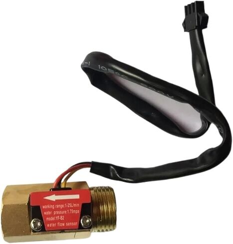 1PCS G1/2 Brass Hall Effect Water Flow Sensor Flowmeter 1-25L/Min in Saudi Arabia