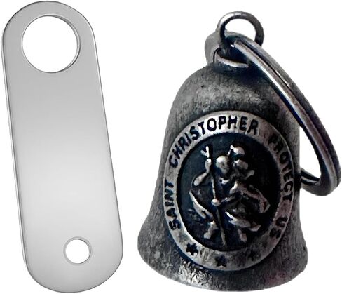 Guardian Angel Motorcycle Bell - Mini Riding Safety Charm, Motorcycle Guardian Biker Bell (S) in Saudi Arabia