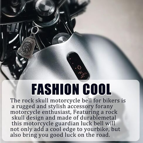 Guardian Angel Motorcycle Bell - Mini Riding Safety Charm, Motorcycle Guardian Biker Bell (S) in Saudi Arabia