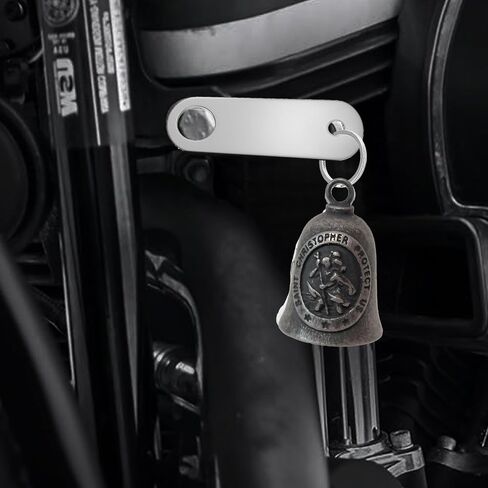 Guardian Angel Motorcycle Bell - Mini Riding Safety Charm, Motorcycle Guardian Biker Bell (S) in Saudi Arabia