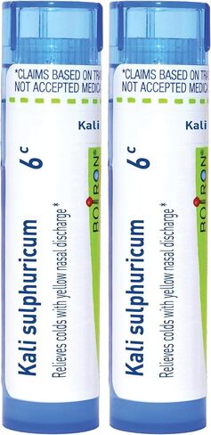 Boiron Kali Sulphuricum 6C، 80 حبة، دواء المعالجة المثلية لنزلات البرد in Saudi Arabia