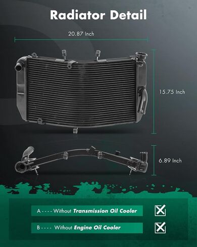 SCITOO Engine Cooling Radiator Fit for 2003-2006 for Honda for CBR600RR Replace19010MEED01,19010MEE003 in Saudi Arabia