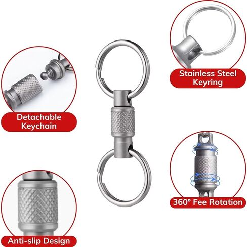 Titanium Quick Release Keychain, Detachable Key Ring, Disconnect Keychain in Saudi Arabia
