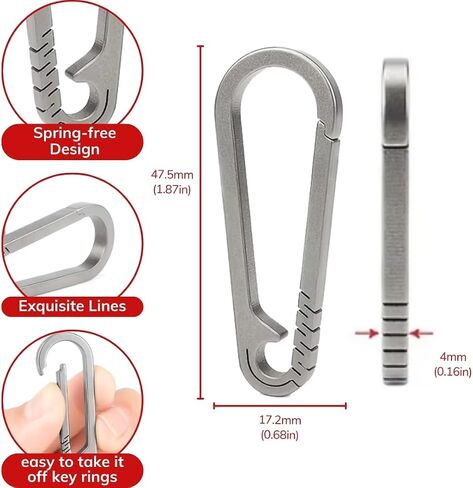 Titanium Quick Release Keychain, Detachable Key Ring, Disconnect Keychain in Saudi Arabia