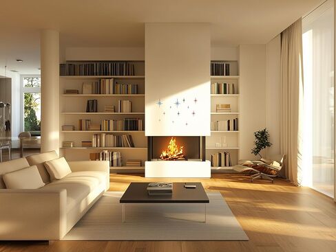 ديكور حديث لمنتصف القرن، منحوتة جدارية فنية على شكل نجمة ثلاثية الأبعاد من الذهب Mcm، ديكور نجمي بلاستيكي، لمسة ديكور منزلية عتيقة على الطراز القوطي السماوي. (مجموعة من 6) in Kuwait