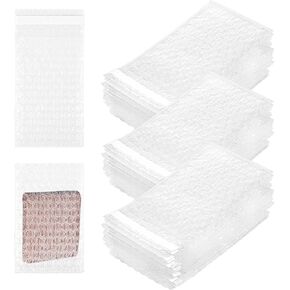 300Pcs Bubble Wrap Bags 4 x 6 Inch Clear Bubble Out Bags Self Sealing Bubble Wrap Pouches Double Wall Bubble Pouch Bag for Moving and Storage in Kuwait
