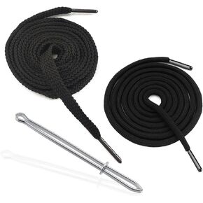 Walwal 1 PCS 51 بوصة الاستبدال الحبل الربابي القطن ، مناسبة لسروال سروال شورت (أبيض ، رأس الحبل المعدني) in Kuwait