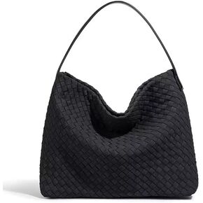Suede Purses for Women Woven Leather Purse Hobo Bag Suede Bag Woven Tote Bag for Women Top Handle for Work Travel in Saudi Arabia