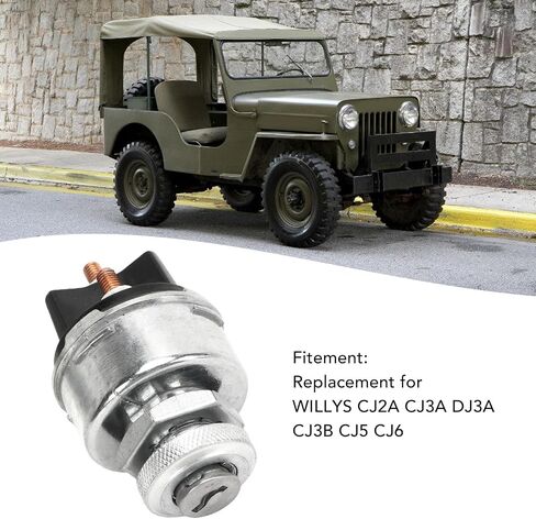 مفتاح التشغيل، مفتاح الإشعال مع مفتاحين، OE 942918، لـ Willys CJ2A، CJ3A، DJ3A، CJ3B، CJ5، CJ6 in Saudi Arabia