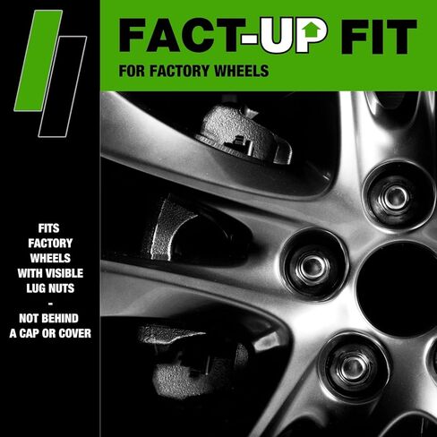 DPAccessories Black Lug Nuts | Compatible Replacement for Subaru | 28171AJ001, 28171AG000, 28171AJ000 | Factory/OEM Wheels Only | Set of 20 | DSU121251F-BK/020 in Saudi Arabia